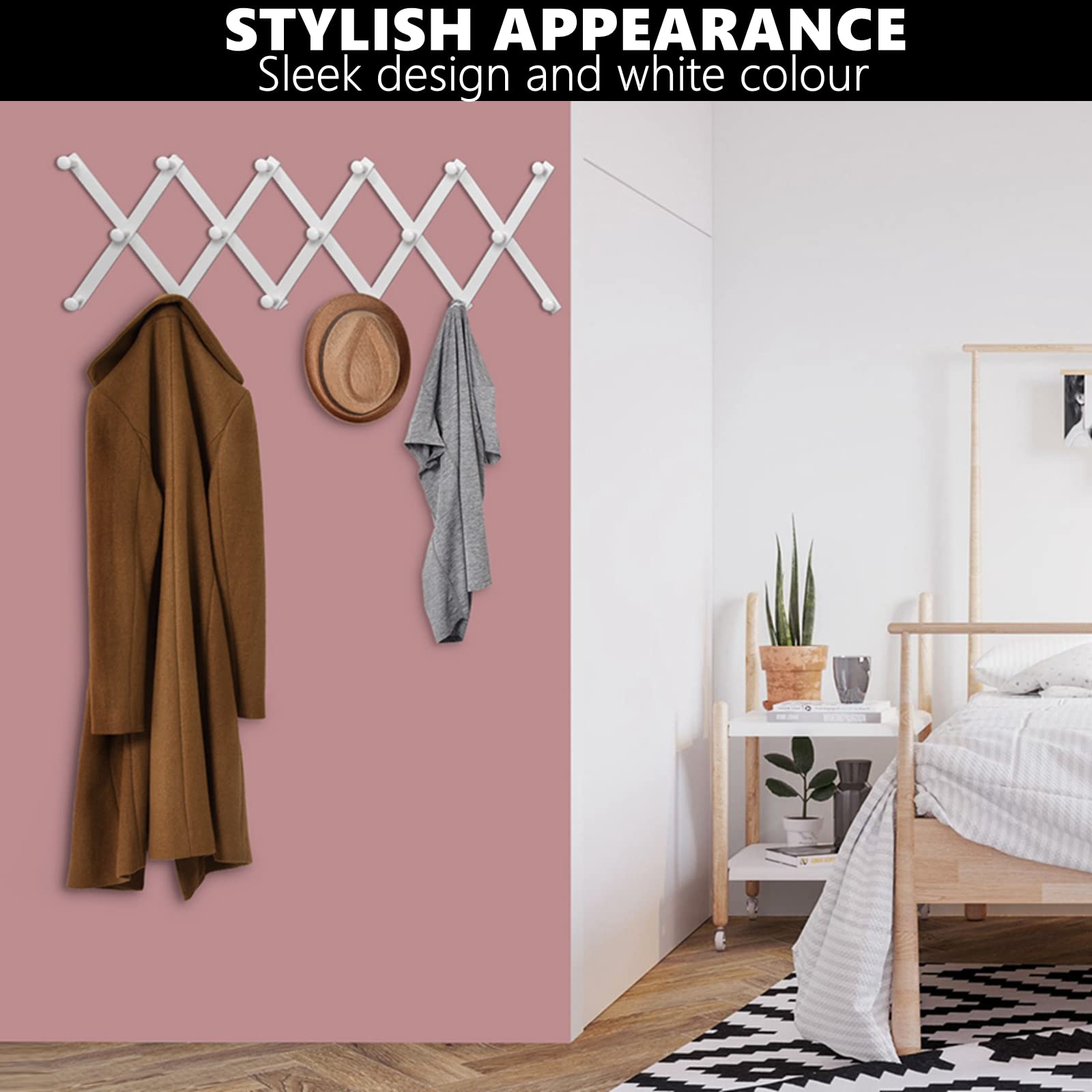 STYLISH APPEARANCE  
Sleek design and white colour