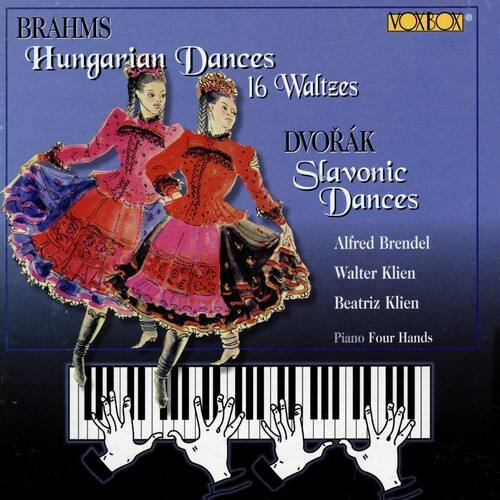 BRAHMS  
Hungarian Dances  
16 Waltzes  

DVORÁK  
Slavonic Dances  

Alfred Brendel  
Walter Klien  
Beatriz Klien  

Piano Four Hands  

VOXBOX