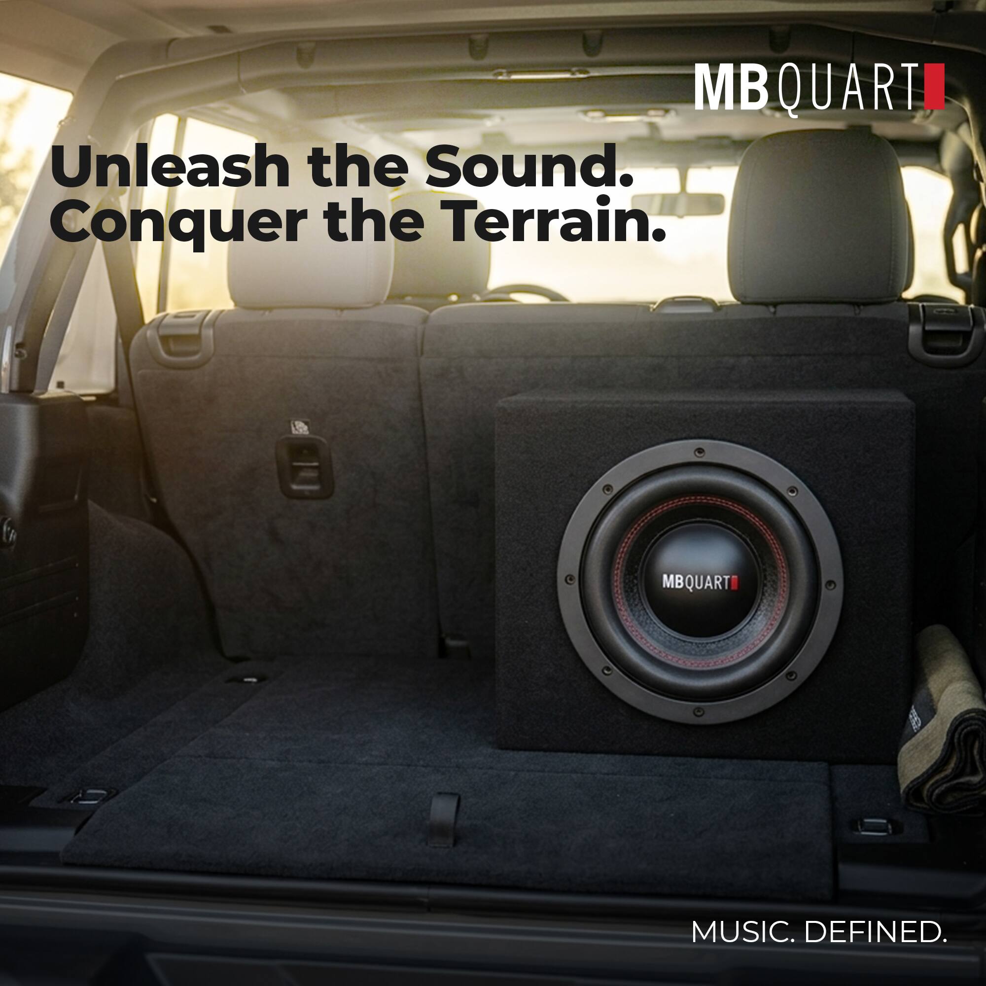 MBQUART  
Unleash the Sound. Conquer the Terrain.  
MUSIC. DEFINED.