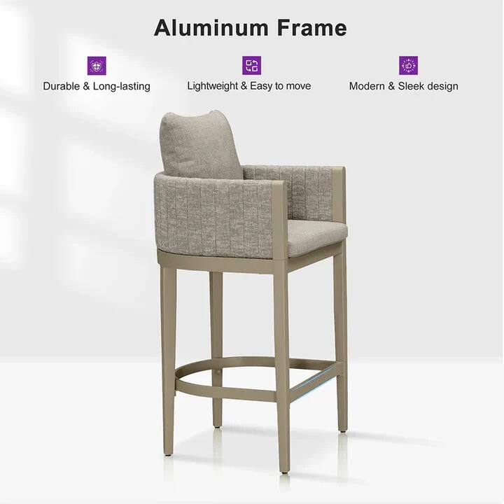 Aluminum Frame  
- Durable & Long-lasting  
- Lightweight & Easy to move  
- Modern & Sleek design