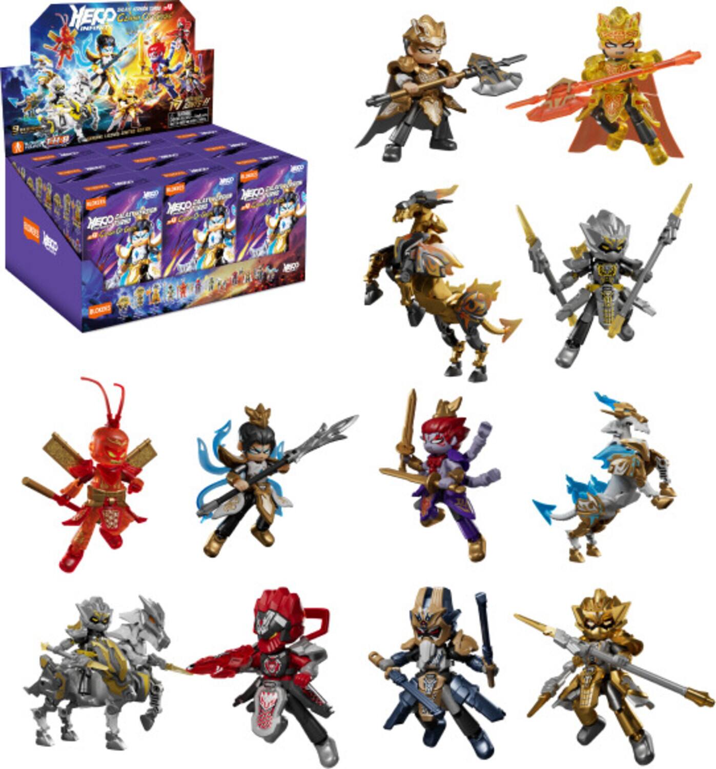 Blokees - Herospire - Warrior Version - 04: Clash of Gods Model Kit Display - COLLECTIBLES