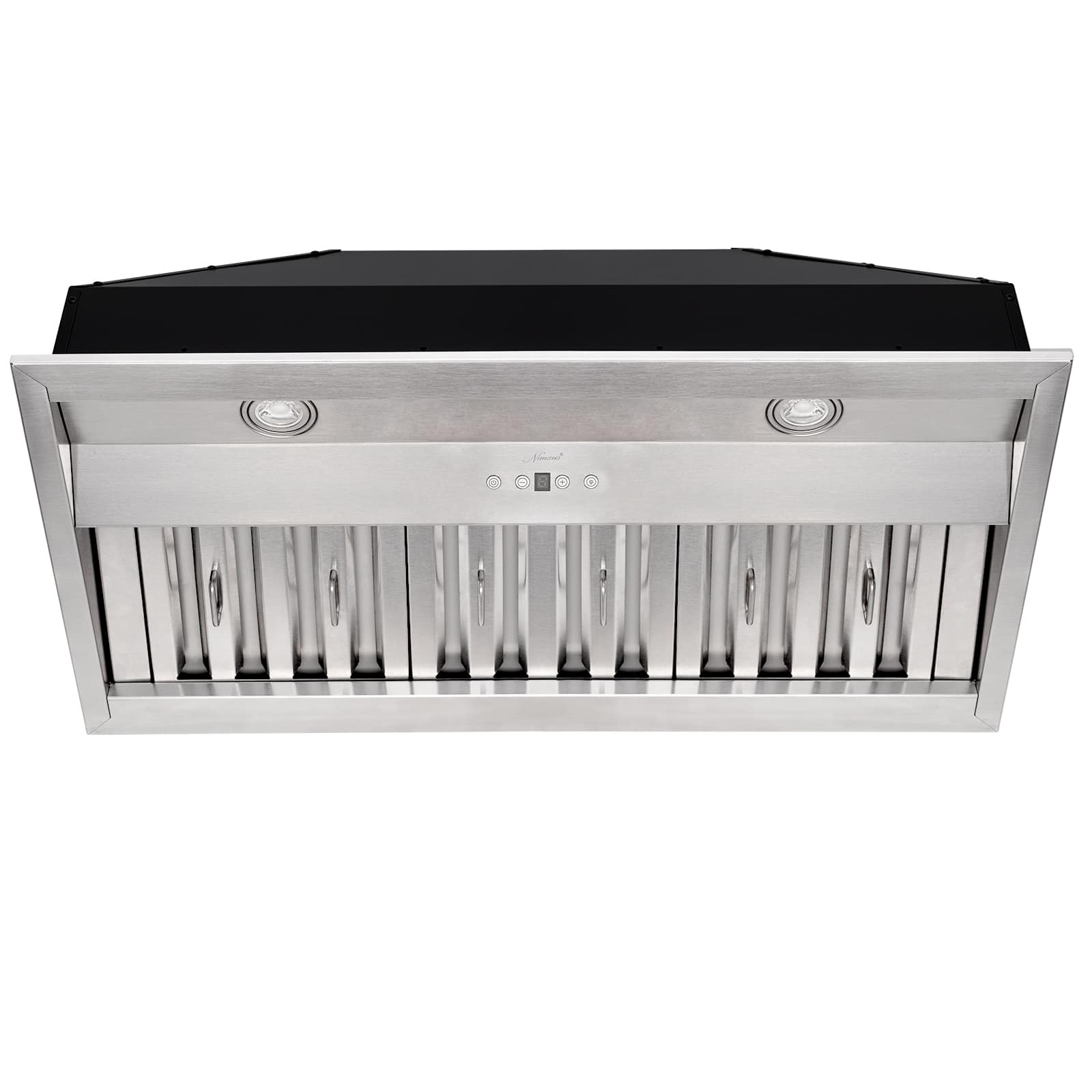 Front. Akicon - Akicon 36 inch Ducted 600-CFM Stainless steel Range Hood Insert - Stainless steel.