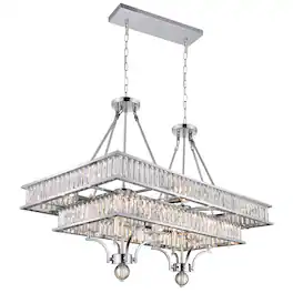 CWI Lighting - Shalia 16 Light Island Chandelier With Finish - Chrome