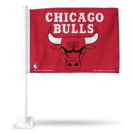 Rico Industries - Chicago Bulls NBA Licensed 11X14 Window Mount 2-Sided Car Flag - Multi