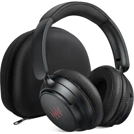 Front. Schertz - Bluetooth 5.4 Over-Ear ANC Headphones, Foldable, Hi-Res Audio, Travel & Gaming Ready.