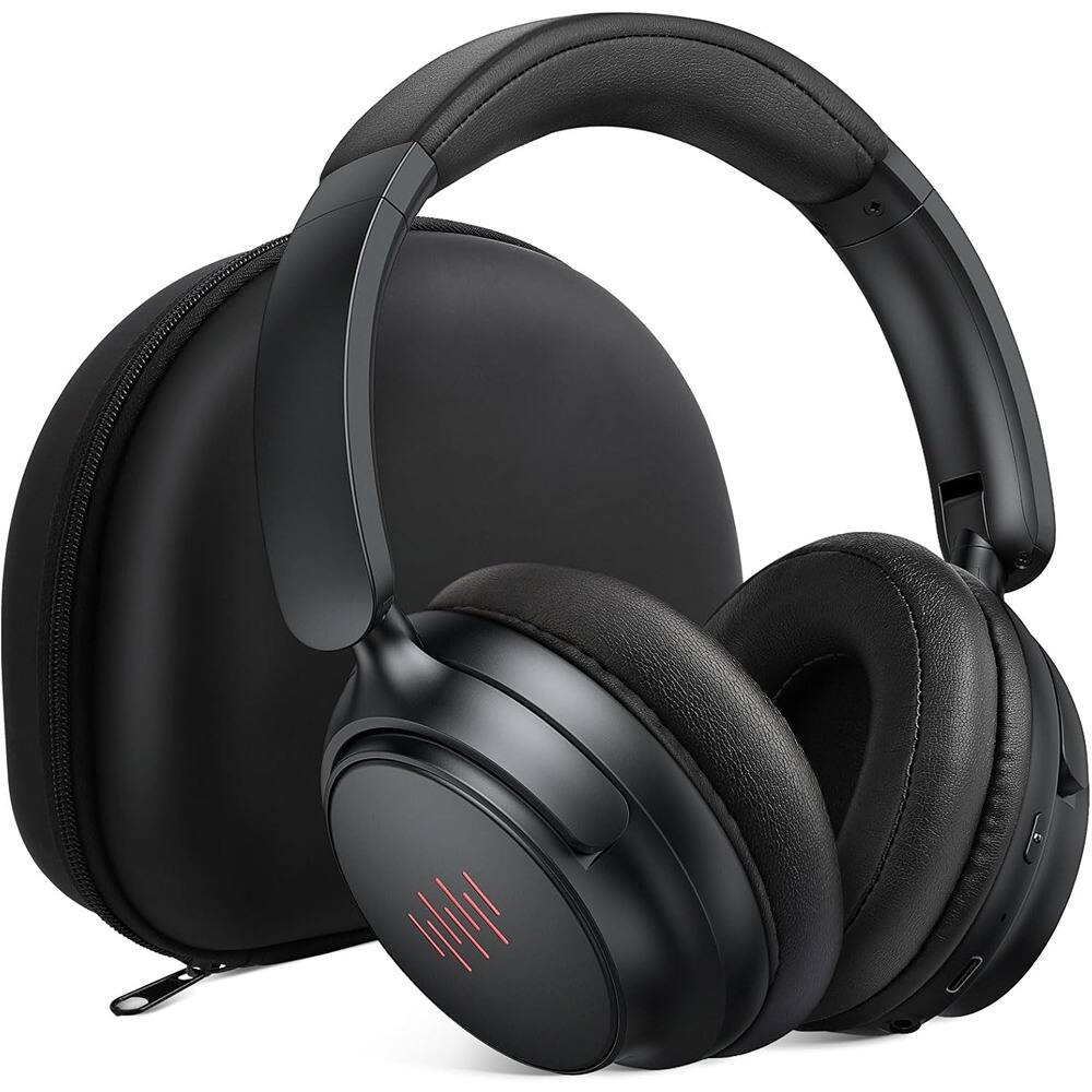 Front. Schertz - Bluetooth 5.4 Over-Ear ANC Headphones, Foldable, Hi-Res Audio, Travel & Gaming Ready.