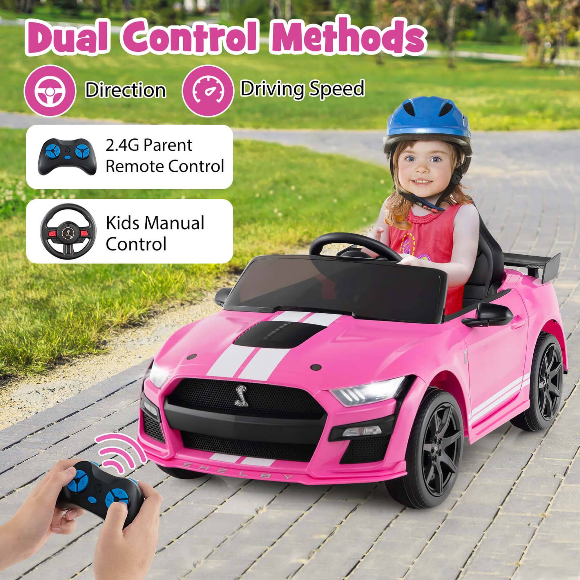 Dual Control Methods

- Direction
- Driving Speed

2.4G Parent Remote Control

Kids Manual Control