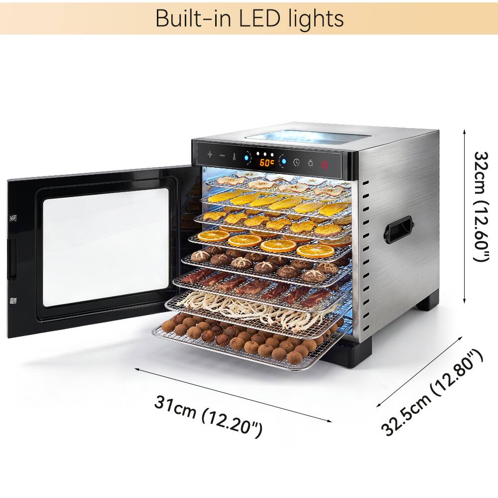 Built-in LED lights

60°C

31cm (12.20")

32cm (12.60")

32.5cm (12.80")