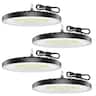Akofun - 4 Pack LED High Bay Light 150W,21000lm,5000K,UFO Light with Hook & 4' Cable,IP65 Waterproof for Warehouse,Workshop - White
