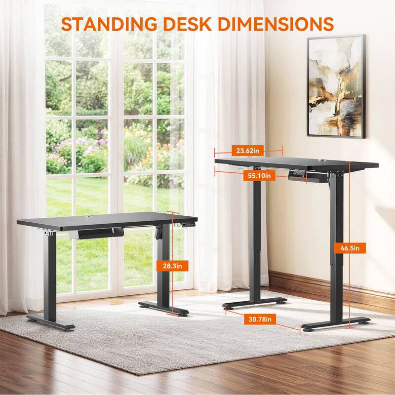 STANDING DESK DIMENSIONS

23.62in
55.10in
46.5in
28.3in
38.78in