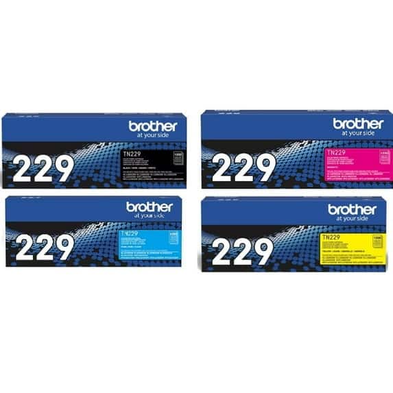 Genuine TN229 Set for Brother HL-L3300CDW Black Cyan Magenta Yellow (CMYK) Toner Cartridge for Brother HL-L3300CDW price history on PriceWatchPro