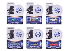 "Club Vee-Dub" Series 20 Set of 6 pieces 1/64 Diecast Model Cars by Greenlight - Multicolor