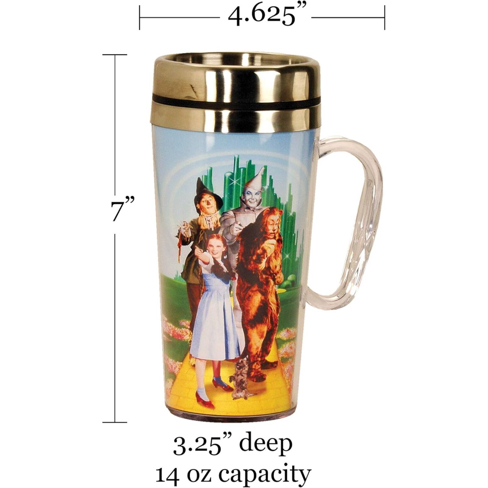 4.625"  
7"  
3.25" deep  
14 oz capacity