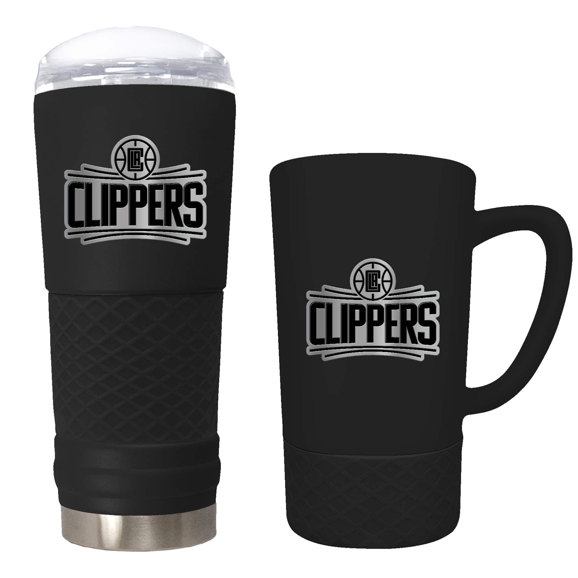 Great American Products- LA Clippers 24oz. Stealth Draft Tumbler and 15oz. Stealth Jump Mug Set- Multicolor
