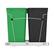 Alt View 7. Rev-A-Shelf - Rev-A-Shelf Double Pullout Trash Can 27 qt. for Kitchen, Green, RV-15KD-1918C-S - Green/Black.