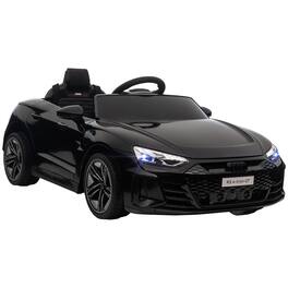 Ropilly - 12V licensed Audi RS E-tron GT kids electric car with remote control, 3.1 MPH, Black