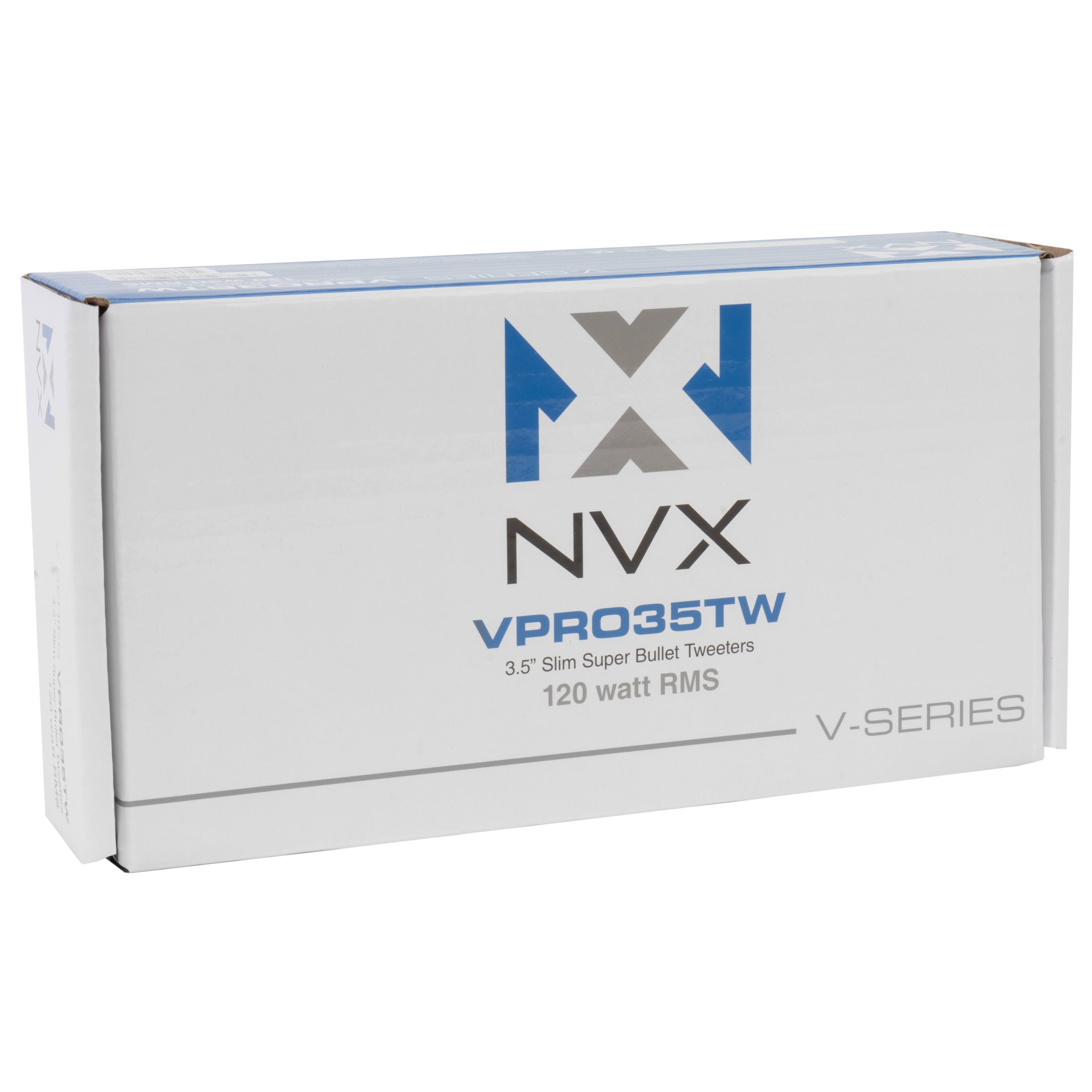 NX NVX VPRO35TW Tweeters Slim Super Bullet 3.5" 120 watt RMS V-SERIES