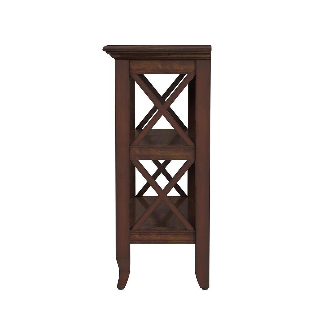 Back. Butler Specialty - Newport 32"W 2 Shelf Bookcase - Dark Brown.