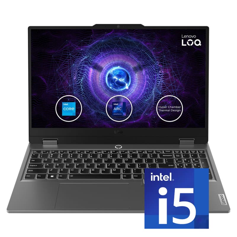 Lenovo - LOQ 15.6" 144Hz FHD Gaming Laptop,Intel i5-12450HX,RTX 2050,32GB DDR5,4TB SSD,Win 11,Grey - Gray