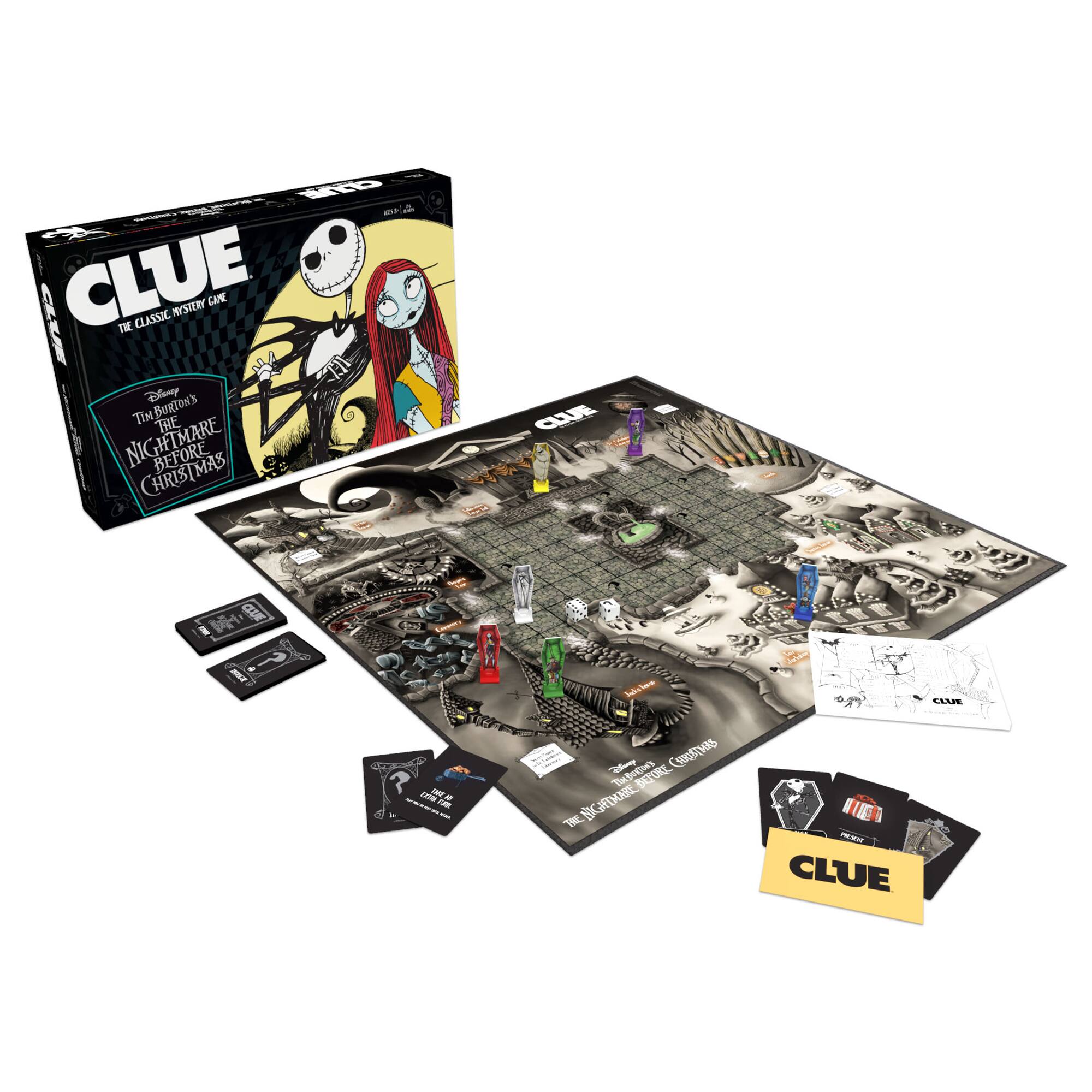 KD - CLUE TN CLASSIC no_U GANE Disney BUKTO'S TIM TRE NIGHTMARE BEFORE CHRISTMAS CE a a  A Inc/ee e DE CLUE - - 4 J - ucus C The BAZORE BIGHTMNRE E TRE B IN - CLUE