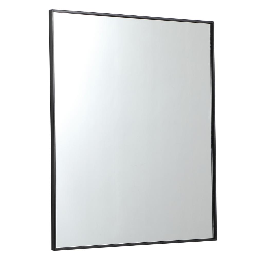 Alt View 6. Elegant Decor - Metal frame rectangle mirror 36 inch in Black - Black.