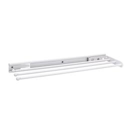 Rev-A-Shelf - Pullout Dish Towel Bar Under Kitchen Cabinet 3 Prong, 563-47 - White