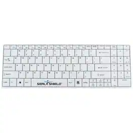 Seal Shield - Cleanwipe Wireless Waterproof Keyboard - Wireless Connectivity - RF - 2.40 GHz - English (US) - QWERTY - White