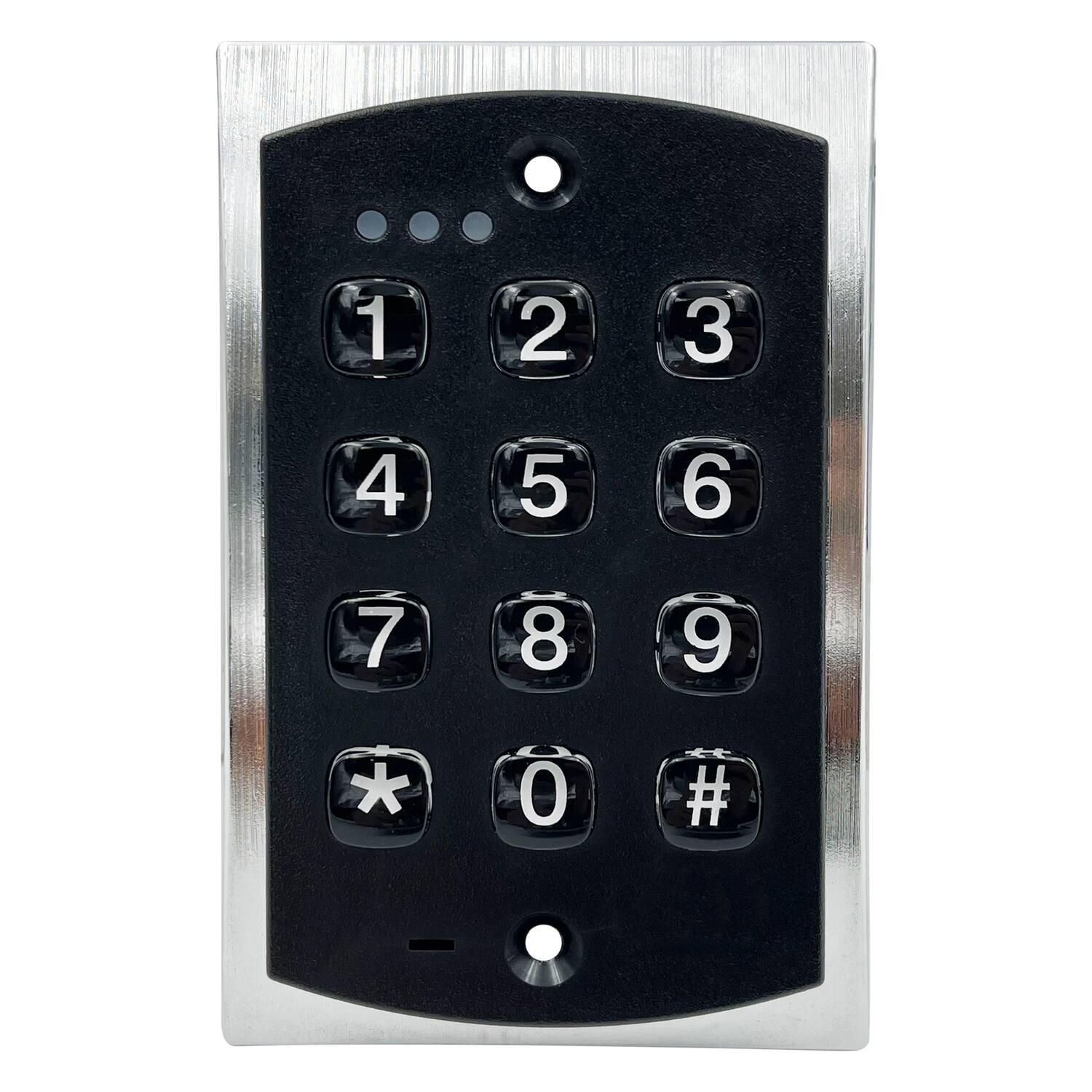 Angle. Linear - 2000e Flush-Mount Backlit Access Control Keypad 500-User Indoor Outdoor Keypad.