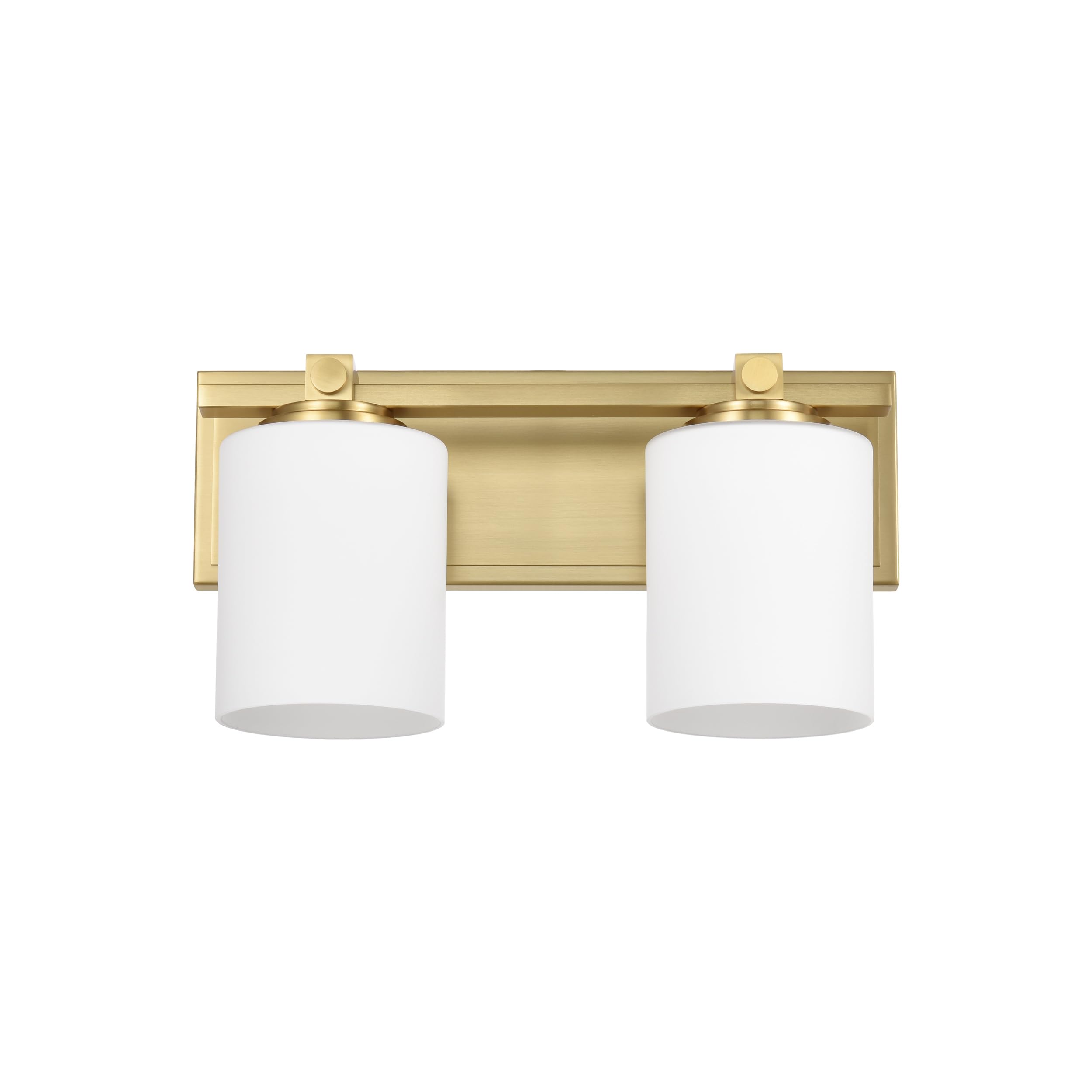Left. TECH SAFARI - Bathroom Vanity Light Fixtures Aged Brass Lights Transitional Lighting Fixture With Opal Glass Shade Porch - Aged Brass 2-Light.