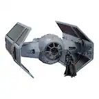 Front. Star Wars - STAR WARS The Vintage Collection Darth Vader’s TIE Advanced, A New Hope 3.75 Inch Premium Collectible Vehicle & Action F.