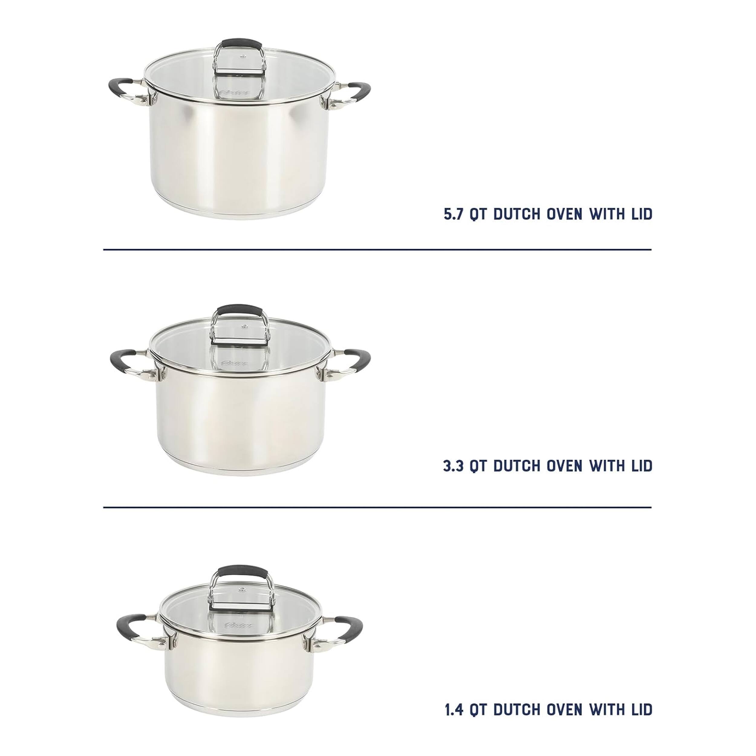 5.7 OT DUTCH OVEN WITH LID  
3.3 OT DUTCH OVEN WITH LID  
1.4 OT DUTCH OVEN WITH LID