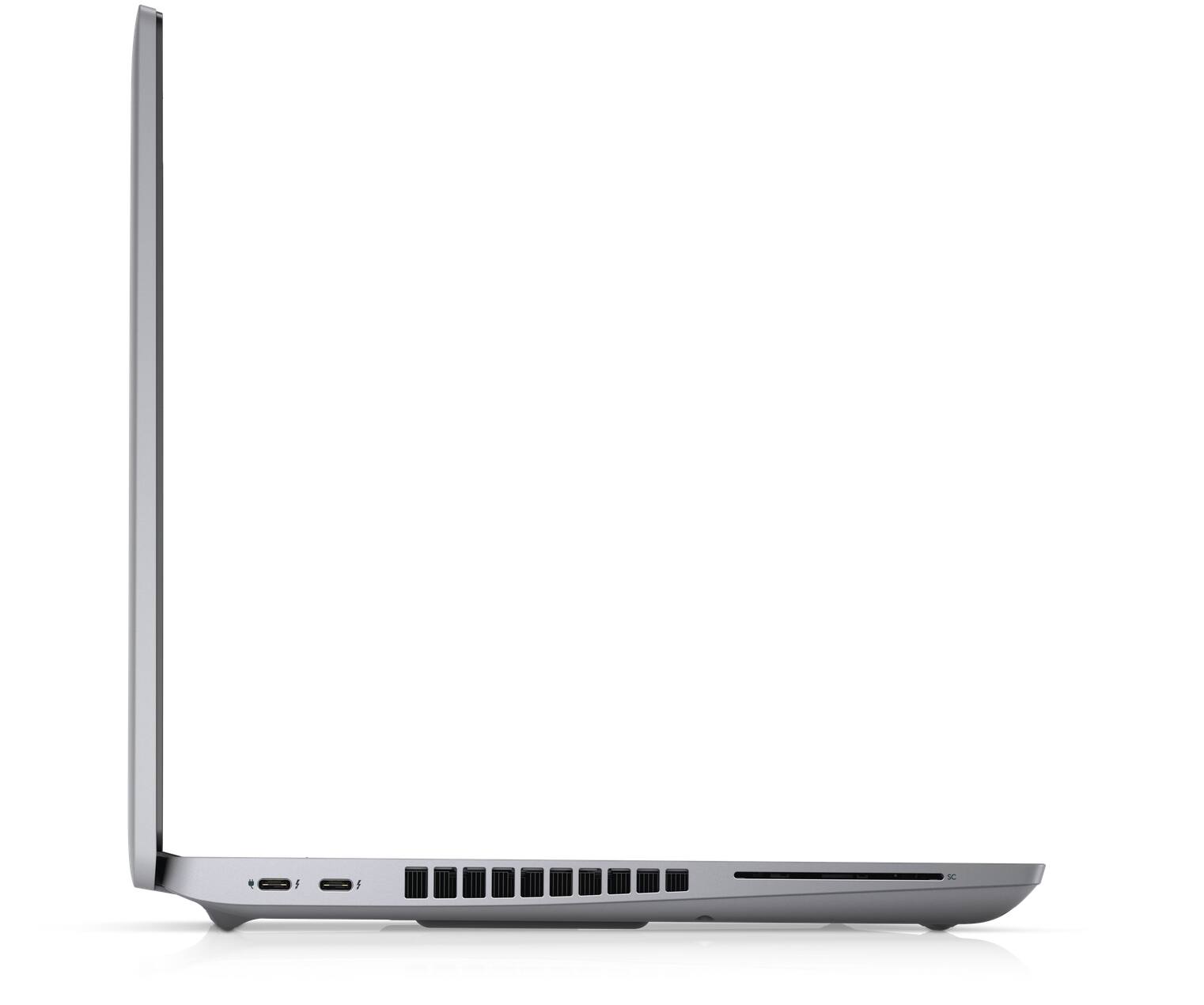 Alt View 2. Dell - WorkStation Laptop Precision 3561, Intel i5-11th Gen, 16GB RAM, 256GB NVMe, NVIDIA T600 GPU, Backlit KB, Webcam, Win 11 - Silver.