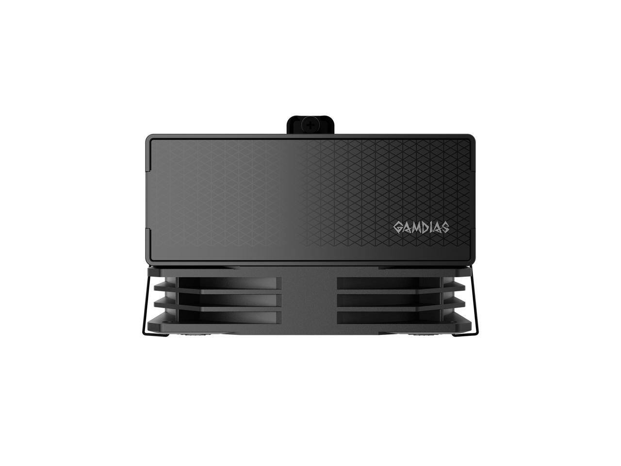 Alt View 5. GAMDIAS - Gamdias Boreas E2-410 CPU Cooler, 4 Cu Pipes, 120mm PWM Fan, Supports LGA/AM Sockets - Black.