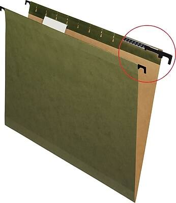 Alt View 7. Pendaflex - SureHook 5-Tab Hanging File Folders, Letter Size, 20/Box - Green.