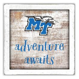 Fan Creations - MTSU Blue Raiders 14'' x 13'' Adventure Awaits Money Box - Multicolor