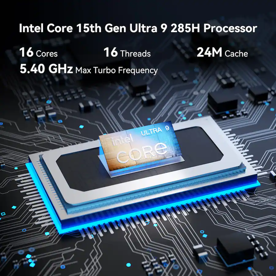 Computer 15th GEEKOM IT15 AI Mini PC, 15th Gen Intel Core Ultra 9 285H, 32GB DDR5 RAM ...