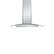 Front. Zephyr - Ravenna 30 in. 600 CFM Wall Mount Range Hood with LED Light in Stainless Steel with Gray Glass Canopy - Silver.