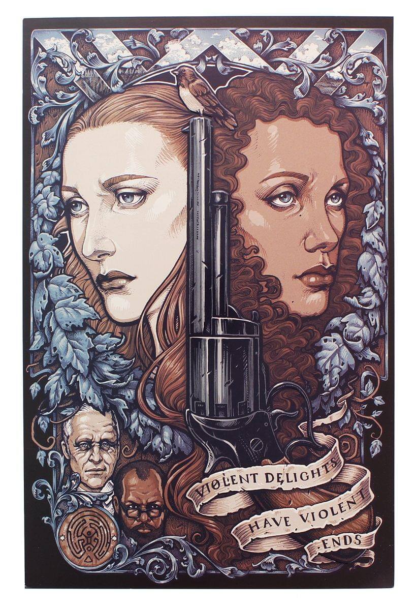 Nerd Block - WestWorld 8x10 Art Print (Nerd Block Exclusive) - Brown