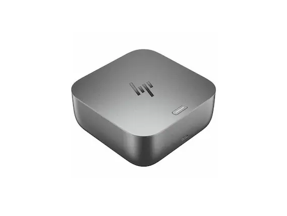 Front. HP - HP Thunderbolt 4 G6 Dock - 100W Charging, 4 Displays, 5 USB Ports.