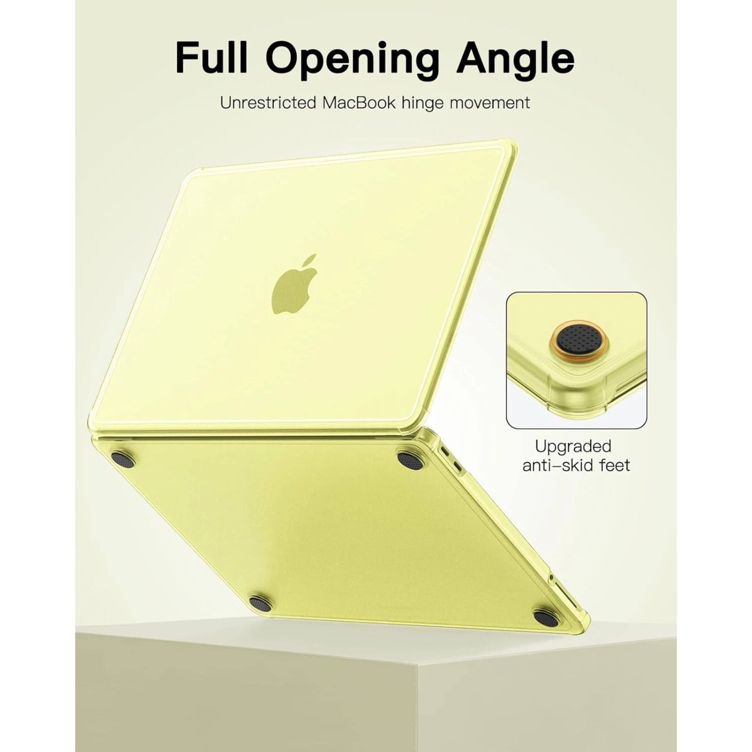 Full Opening Angle  
Unrestricted MacBook hinge movement  
Upgraded anti-skid feet