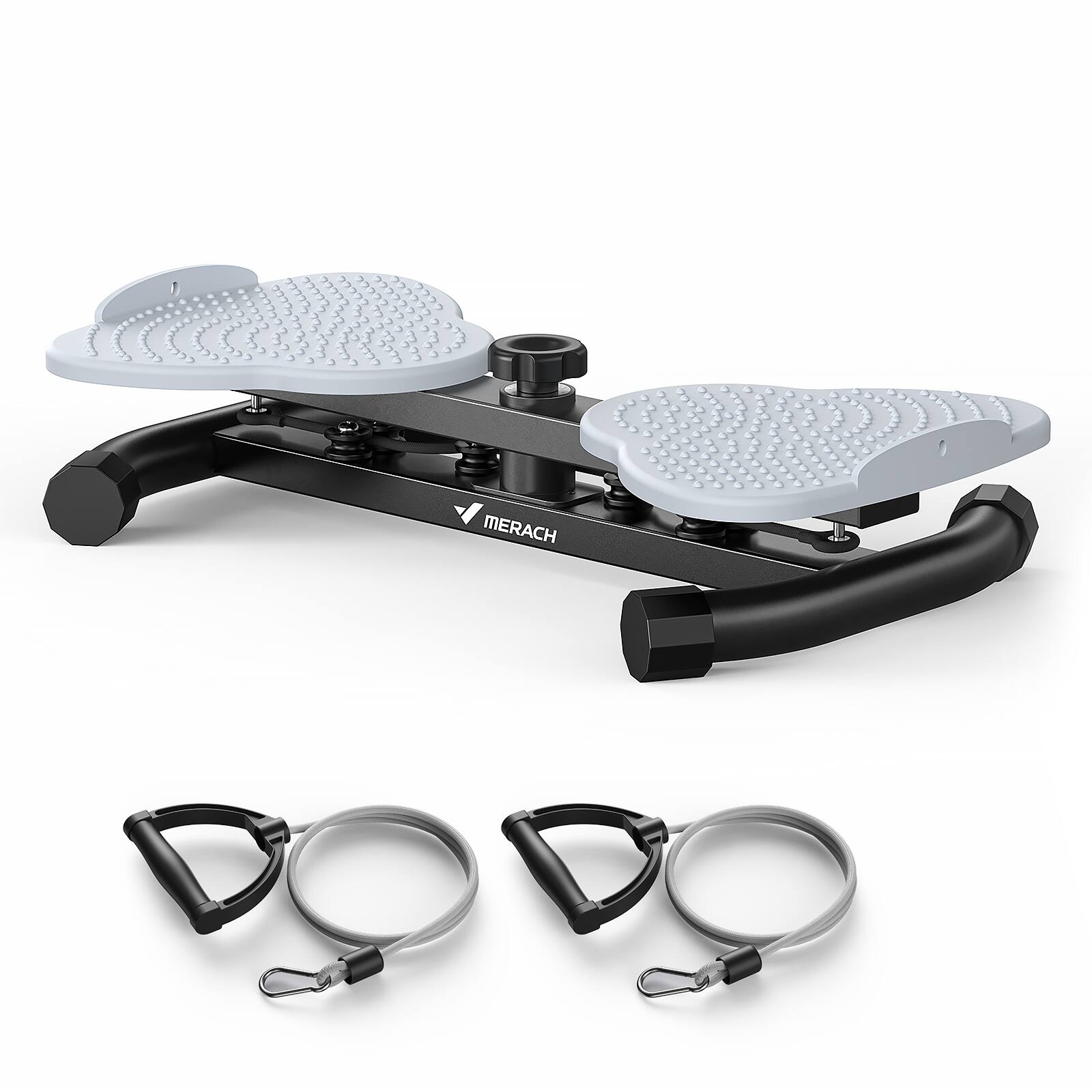 Angle. MERACH - MERACH Waist Twister, Ab Machine with 300 lbs Weight Capacity, Workout for Slim - Black.