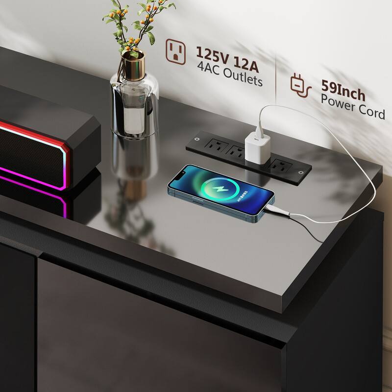 125V 12A  
4AC Outlets  
59Inch Power Cord
