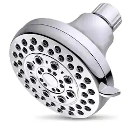 Paradigms Interiors - High Presssure Shower Head Bathroom Fixed Showerhead 5 Spray Settings Showerheads For Low Water Flow - Chrome