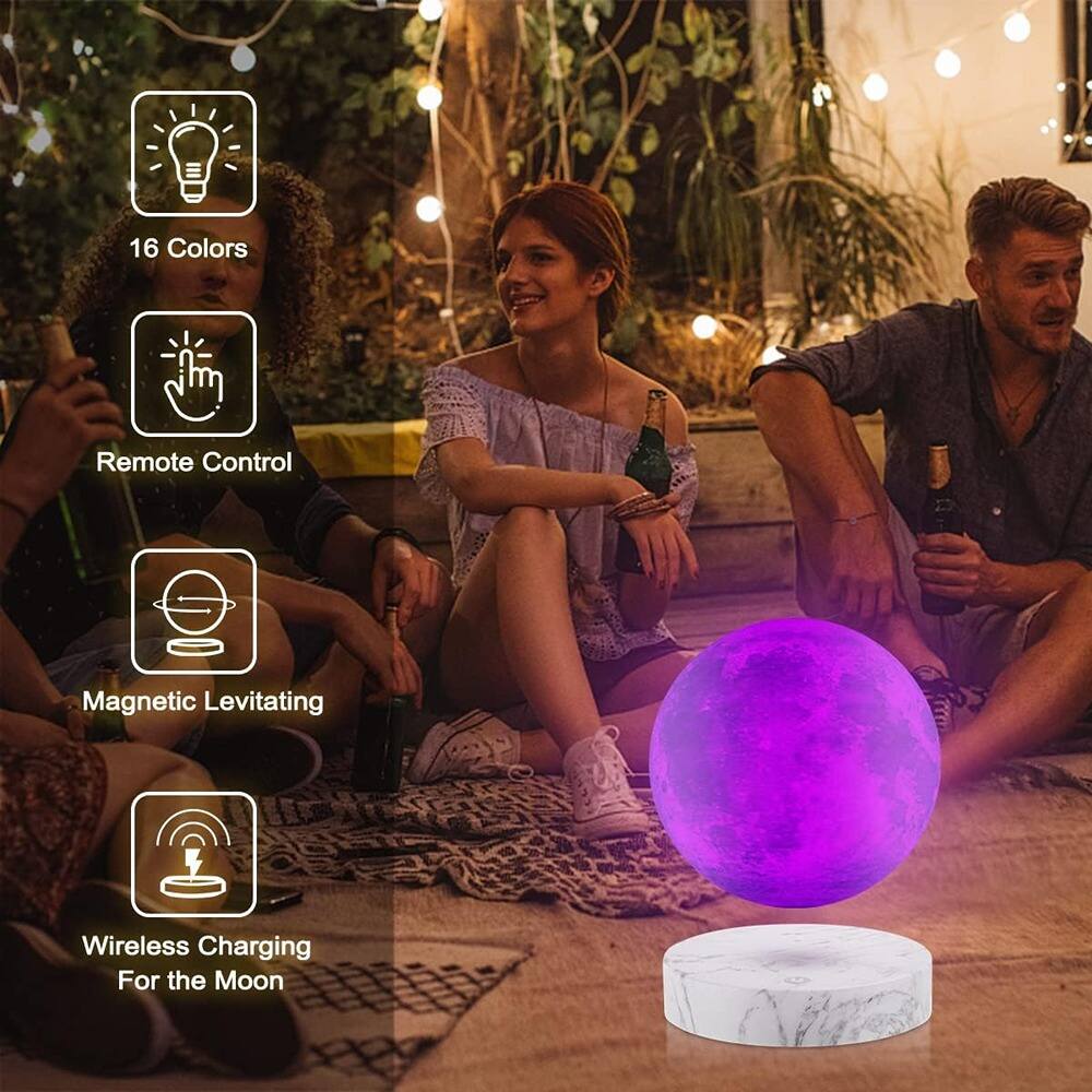 16 Colors  
Remote Control  
Magnetic Levitating  
Wireless Charging For the Moon