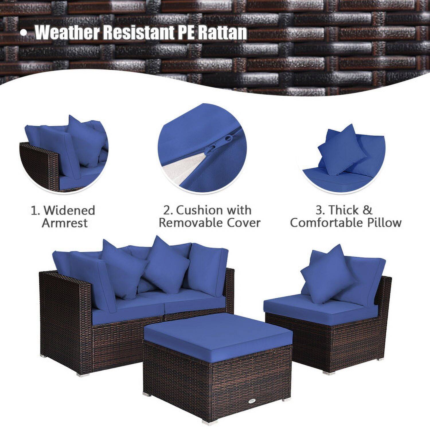 Weather Resistant PE Rattan

1. Widened Armrest
2. Cushion with Removable Cover
3. Thick & Comfortable Pillow