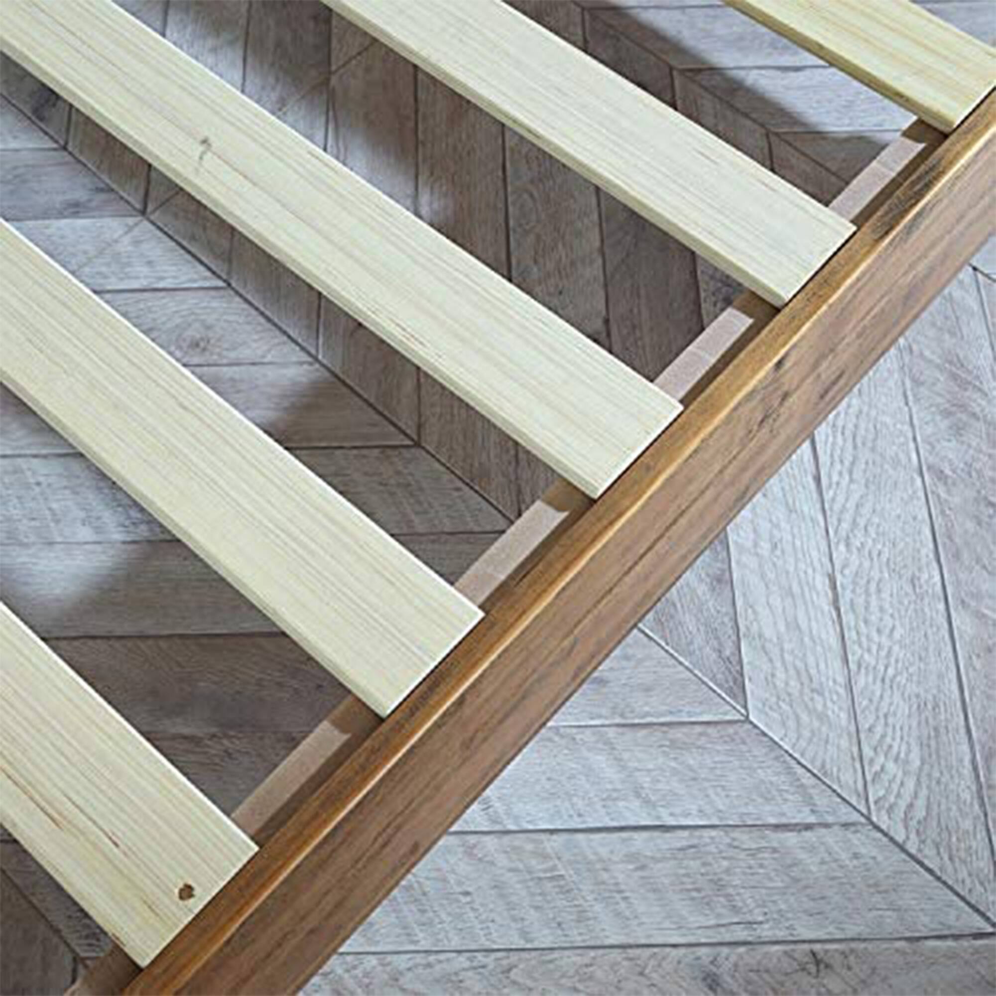 Alt View 10. MUSEHOMEINC - MUSEHOMEINC 12 Inch Solid Pine Wood Platform Bed Frame with Wooden Slats, Full - Brown.