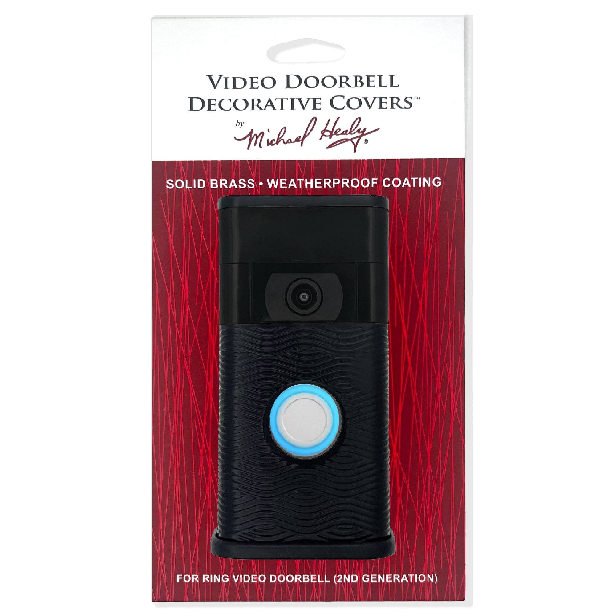 VIDEO DOORBELL DECORATIVE COVERS  
by Michael Healy  

SOLID BRASS • WEATHERPROOF COATING  

FOR RING VIDEO DOORBELL (2ND GENERATION)