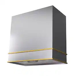 Akicon - 30 inches - Externally Vented - Wall Range Hood - Stainless steel with Gold