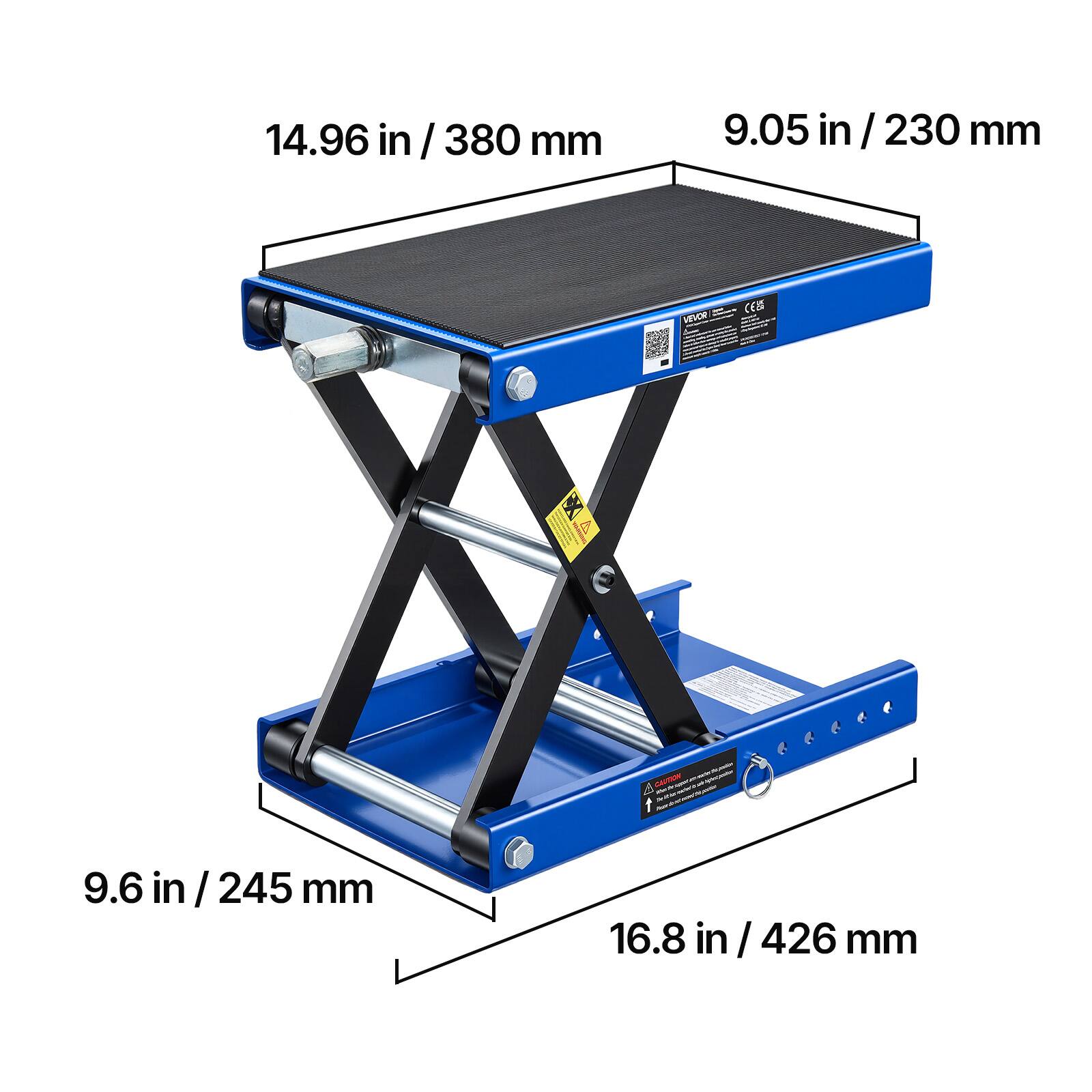 14.96 in / 380 mm  
9.05 in / 230 mm  
9.6 in / 245 mm  
16.8 in / 426 mm