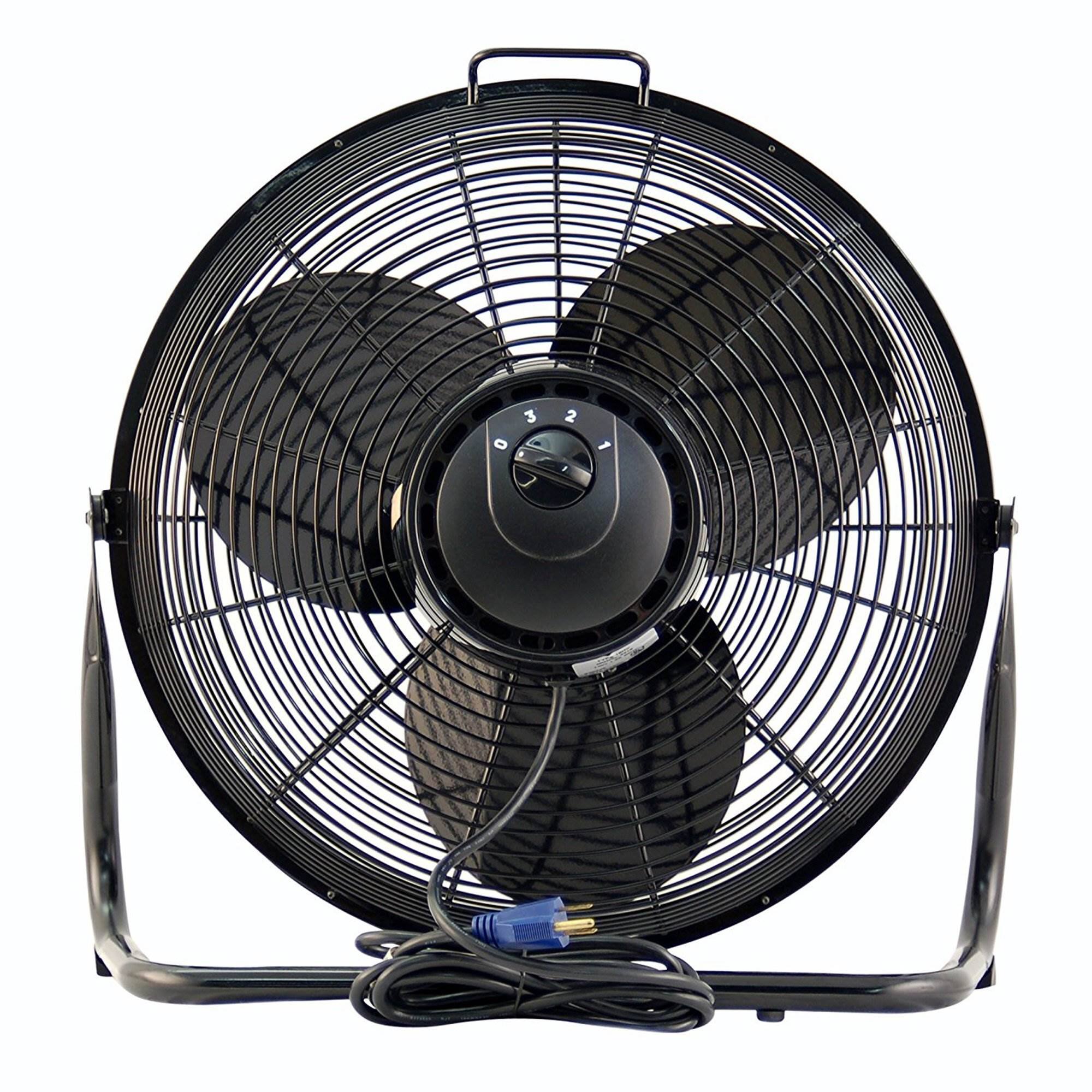 Alt View 10. Air King - Air King 12 Inch 1/25 HP 3-Speed Indoor Industrial Open Motor Pivoting Floor Fan - Black.